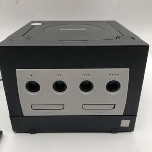Nintendo GameCube Console Black DOL-101 Powers On For Parts
